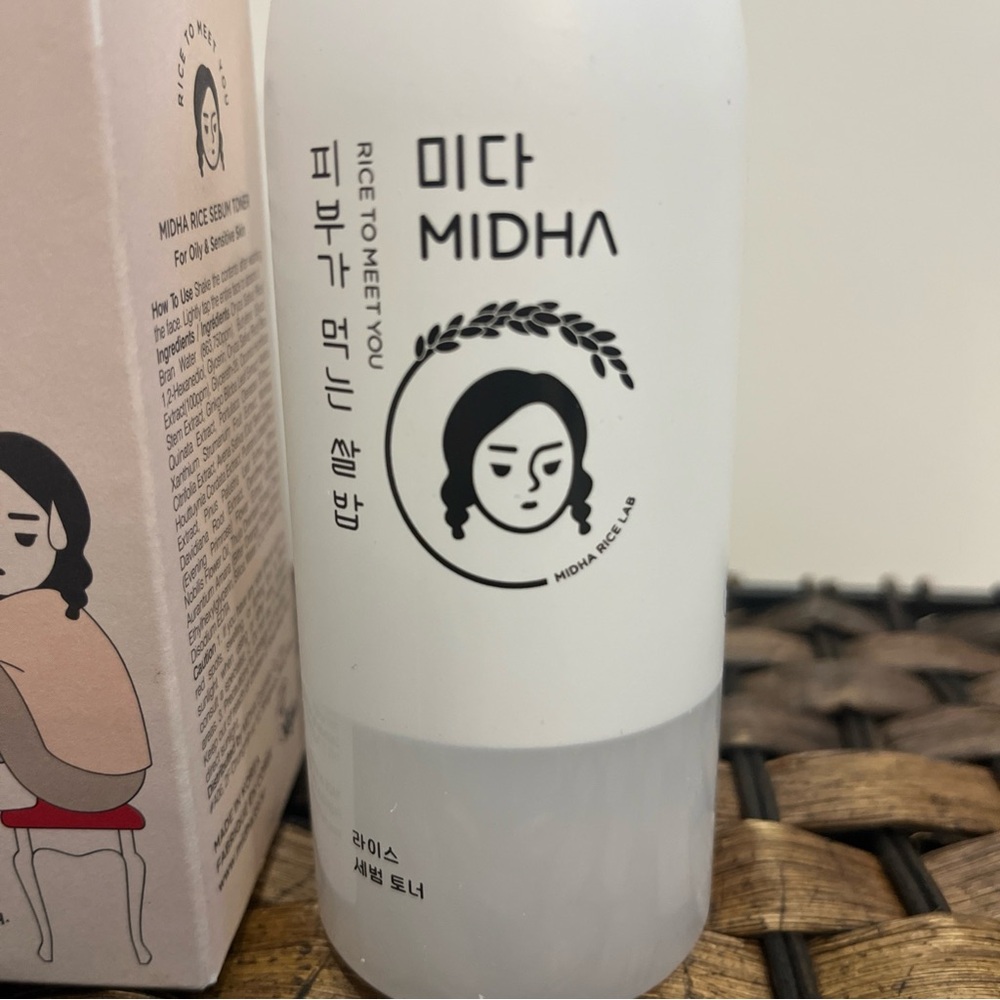 MIDHA Rice Sebum Toner 200ml / 6.76oz 80% Rice Oil For Oily & Sensitive Skin New - Picture 7 of 8